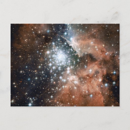 Ngc 3603 Emissionsnebel Postkarte (Vorderseite)