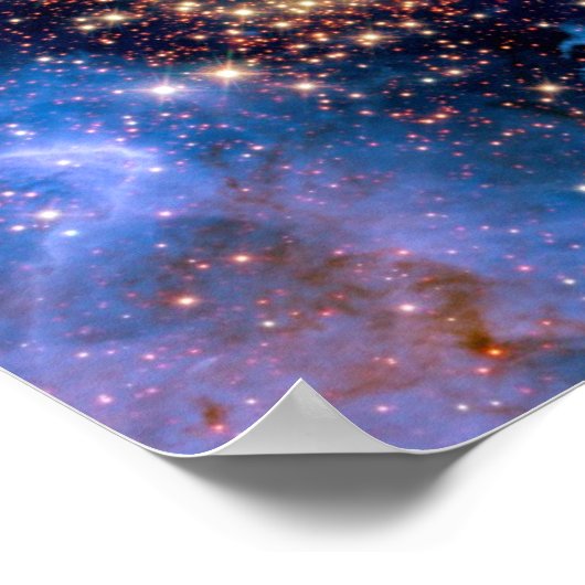 NGC 3603 Star Cluster - NASA Hubble Space Foto Poster (Ecke)