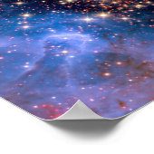 NGC 3603 Star Cluster - NASA Hubble Space Foto Poster (Ecke)