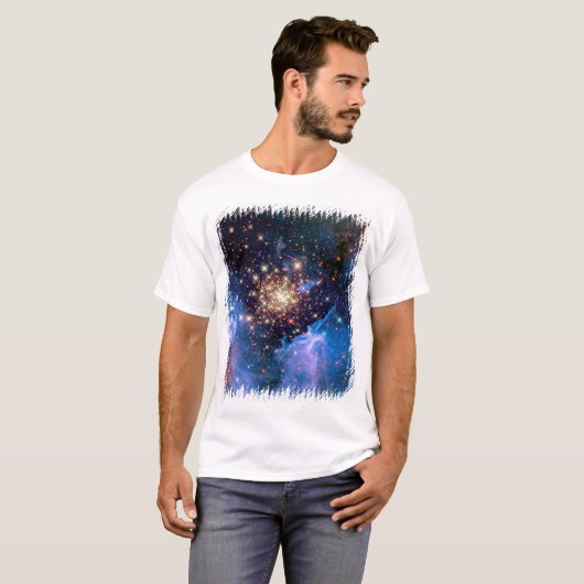 NGC 3603 Star Cluster - NASA Hubble Space Foto T-Shirt (Vorne ganz)