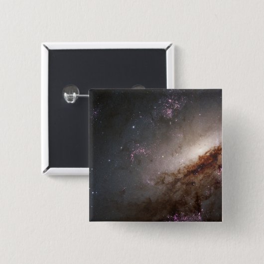 Ngc 4258 in der Intensivsternbildung. Button (Vorne & Hinten)