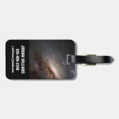 Ngc 4258 in der Intensivsternbildung. Gepäckanhänger (Rückseite horizontal)