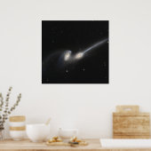 NGC 4676, auch bekannt als die Mäuseggalaxien Poster (Küche)