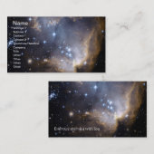 NGC 602 helle Sterne NASA Visitenkarte (Vorne/Hinten)