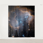 NGC 602 helle Sterne NASA Wandteppich (Vorderseite)