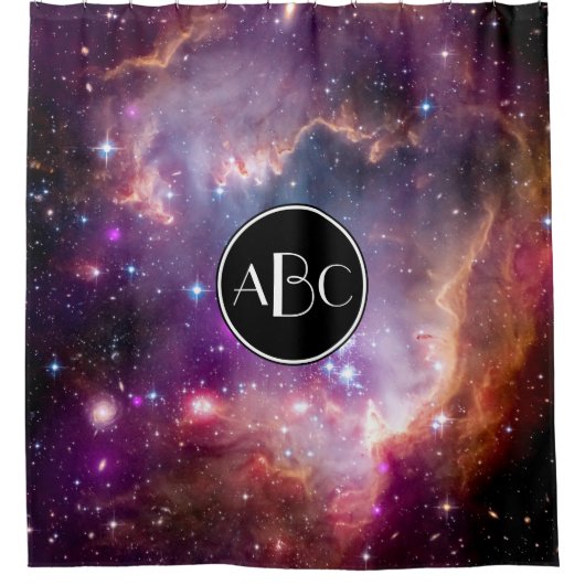 NGC 602 Star Formation mit benutzerdefinierter Mon Duschvorhang (Vorderseite)