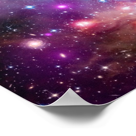 NGC 602 Star Formation - NASA Hubble Space Foto Poster (Ecke)