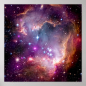 NGC 602 Star Formation - NASA Hubble Space Foto Poster (Vorne)