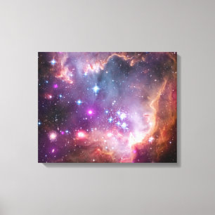 NGC 602: Sternhaufen, kleine Magellanic Wolke Leinwanddruck