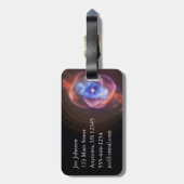 NGC 6543: Der Das Katzenaugen-Nebelfleck Gepäckanhänger (Rückseite vertikal)