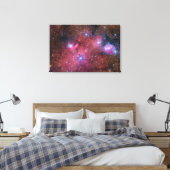NGC 6559 Nebula in Sagittarius Leinwanddruck (Insitu (Schlafzimmer))