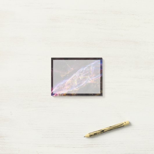 Ngc 6960, Der Raum-Nebel der Hexe. Post-it Klebezettel (Auf Schreibtisch)