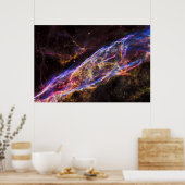 Ngc 6960, Der Raum-Nebel der Hexe. Poster (Küche)