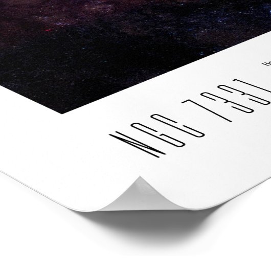 NGC 7331 (Caldwell 30) Poster (Ecke)