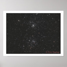NGC 869 und NGC 884 von Eric Dreher Poster