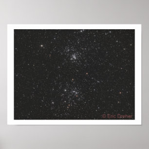 NGC 869 und NGC 884 von Eric Dreher Poster