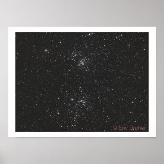 NGC 869 und NGC 884 von Eric Dreher Poster (Vorne)