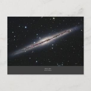 NGC-891 Spiralgalaxie Postkarte
