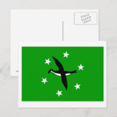 Ngchesar-Flagge Postkarte (Vorne/Hinten)