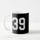 Nge White Number &#; Jersey Uniform Player Fan Kaffeetasse (Links)