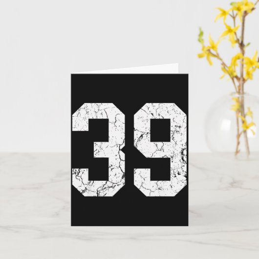 Nge White Number &#; Jersey Uniform Player Fan Karte (Gelbe Blume)