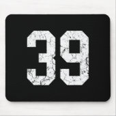 Nge White Number &#;  Jersey Uniform Player Fan  Mousepad (Vorne)