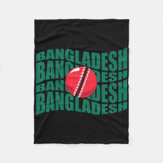 Ngladesh Cricket National Team Wavy Flag Support Fleecedecke