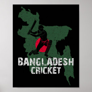 Ngladesh Cricket Shirt Gifts For Ngladeshi Map Fan Poster