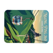 Ngong Ping 360 Hongkong Magnet (Horizontal)