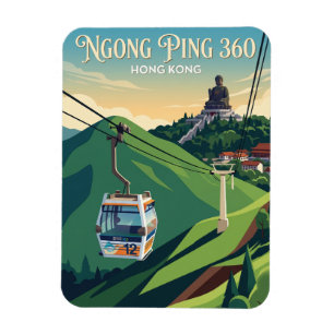 Ngong Ping 360 Hongkong Magnet