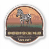 Ngorongoro Conservation Area, Tanzania Aufkleber (Vorderseite)