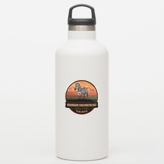 Ngorongoro Conservation Area, Tanzania Aufkleber (Wassserflasche)