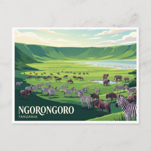 Ngorongoro-Krater Karatu Tansania Postkarte