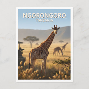 Ngorongoro-Krater Karatu Tansania Reise Postkarte
