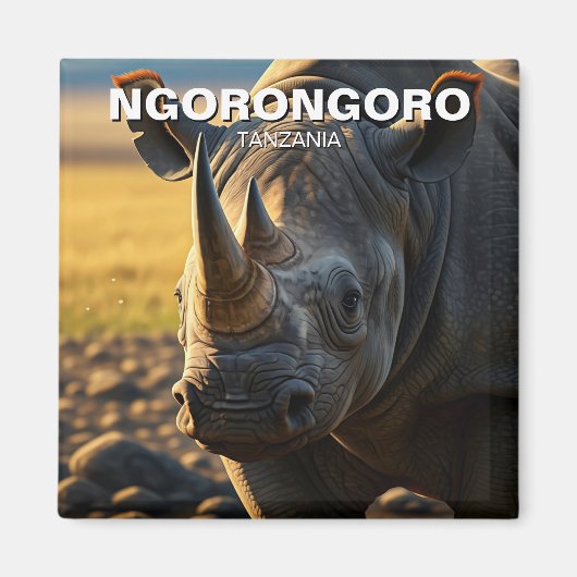 Ngorongoro Krater Tansania Postcard Magnet (Vorne)