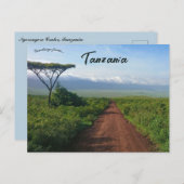 Ngorongoro Krater Tansania Postkarte (Vorne/Hinten)
