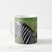 Ngorongoro Zebra Nah-up Kaffeetasse (Vorderseite Links)