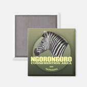 Ngorongoro (Zebra) WT Magnet (Vorderseite/Rückseite)