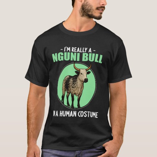 Nguni-Rind Nguni-Bulle 2 T-Shirt (Vorderseite)