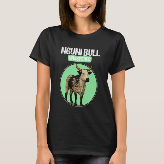 Nguni-Rind Nguni-Bulle T-Shirt (Vorderseite)