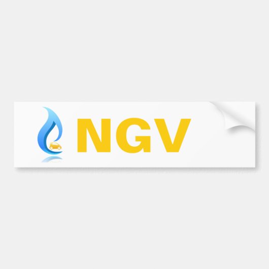 NGV Autoaufkleber-Erdgas-Fahrzeug Autoaufkleber (Vorne)