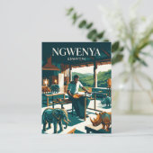 Ngwenya Glasfabrik Eswatini Postkarte (Stehend Vorderseite)