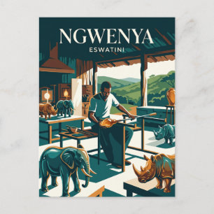 Ngwenya Glasfabrik Eswatini Postkarte