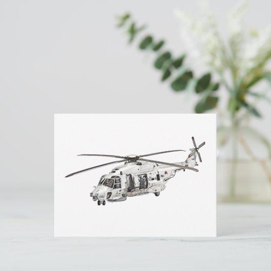 NH90 Hubschrauber Postkarte (Stehend Vorderseite)
