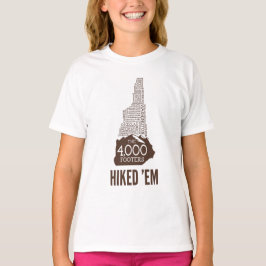 NH 4000 Footers Hiked T - Shirt (Braunes Logo)