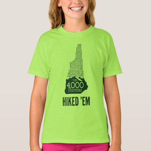 NH 4000 Footers Hiked T - Shirt (grünes Logo) (Vorderseite)