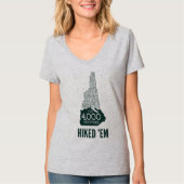 NH 4000 Footers Hiked Women's V-Neck T - Shirt (Vorderseite)