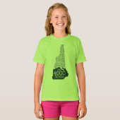 NH 4000 Footers T - Shirt (grünes Logo) (Vorne ganz)