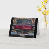 NH Antique Cars Blank Gruß Karte (Gelbe Blume)