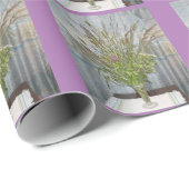 NH Grass Vase Wrapping Paper Geschenkpapier (Rolleneckpunkt)